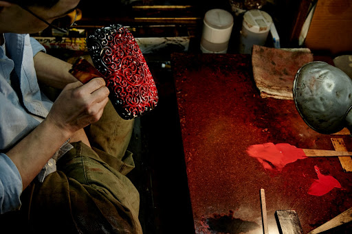 Lacquering,Kamakur-bori.