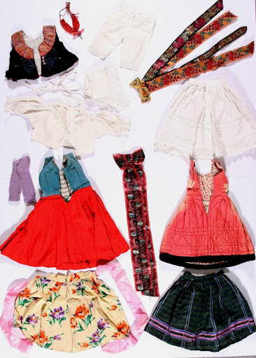 Traditional Rozbark - Bytom region folk costume for a doll