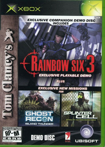 Video game:Microsoft Tom Clancy Demo Disc: Rainbow Six 3, Ghost Recon: Island Thunder and Splinter Cell