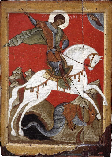 Miracle of St George and the Dragon. Novgorod