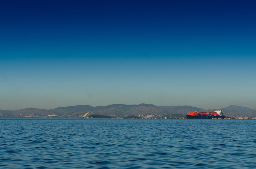 Guanabara Bay and mountains