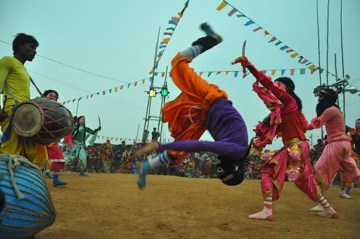 Percussion Instrument 'Dhol' in Chau Dance