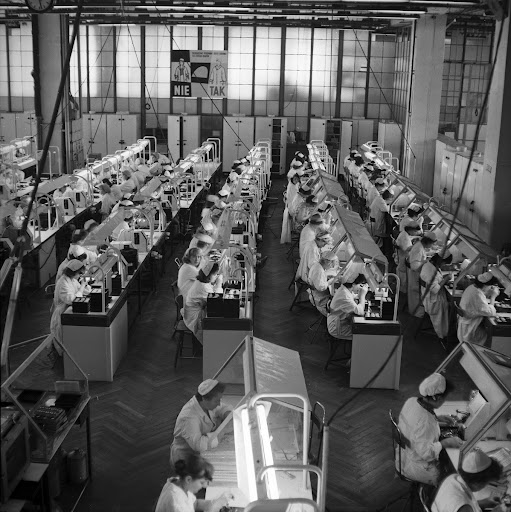 Inside a production facility in Warsaw