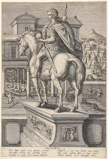 Keizer Augustus te paard