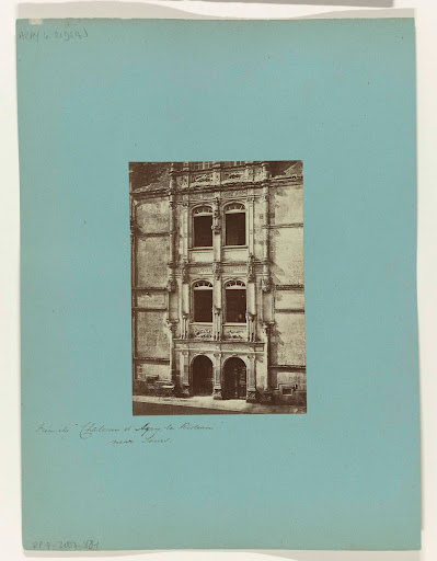 Gezicht op de gevel van het kasteel van Azay-le-Rideau