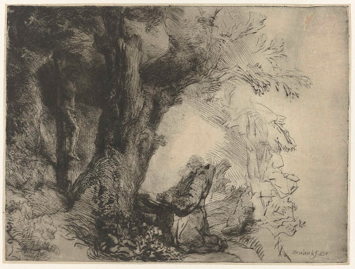 Saint Francis beneath a Tree, Praying