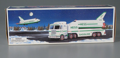 Truck | space shuttle | satellite:Hess Toy Truck and Space Shuttle with Satellite