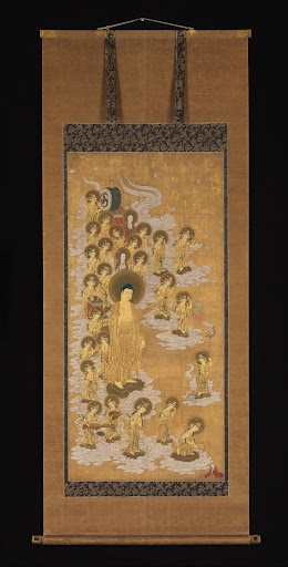 阿弥陀二十五菩薩来迎図|The Welcoming Descent of Amida Buddha and Twenty-five Bodhisattvas
