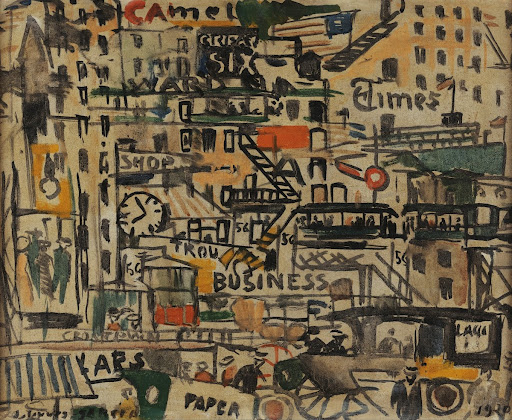 Calle de Nueva York o Paisaje de Nueva York