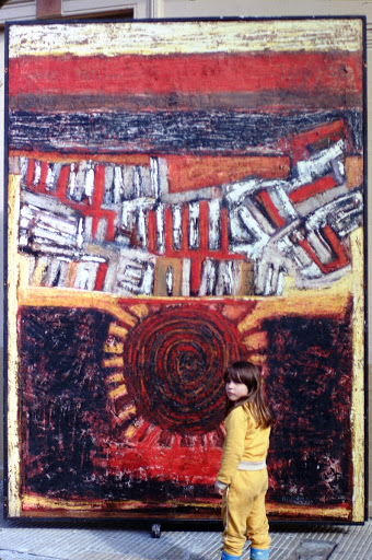 El sol negro with his niece Florencia, picture of a later period