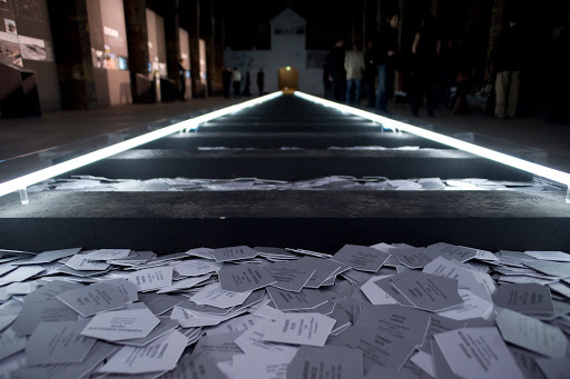 The "The Track" special exhibition touched on history in the form of an installation