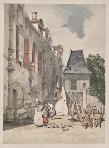 Picturesque Architecture in Paris, Ghent, Antwerp, Rouen: L'Abbaye St. Amand, Rouen, France