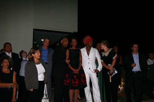 Gilberto Gil, Carlinhos Brown, Marta Suplicy e outros convidados em jantar oferecido à secretária de Estado dos Estados Unidos Condoleezza Rice na Bahia