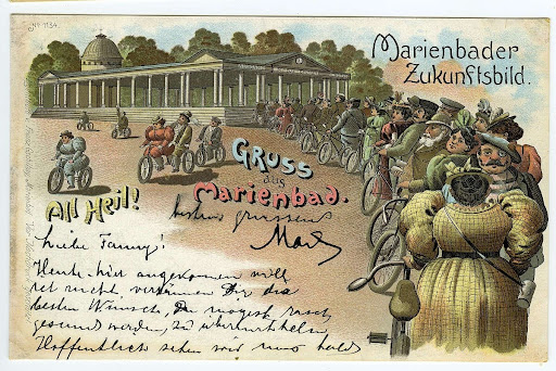 Postcard Mariánské Lázně, Picture of the future of Mariánské Lázně