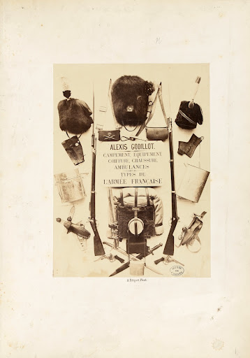 Alexis Godillot. Campement, équipement, coiffure, chaussure, ambulances types de l'armée française. Hôpitaux militaires.