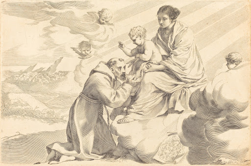 Saint Francis Adoring the Christ Child