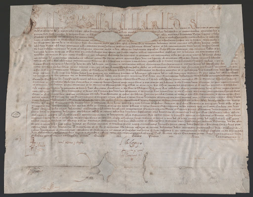 Bula de Gregorio XIII para la edificación de una Casa Lonja