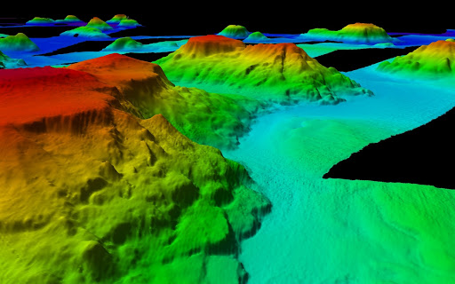 Unterseeberge auf dem Chatham-Rise