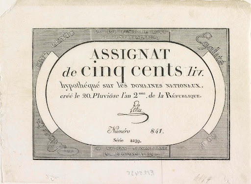 Assignaat van 500 livres, 1793-1794