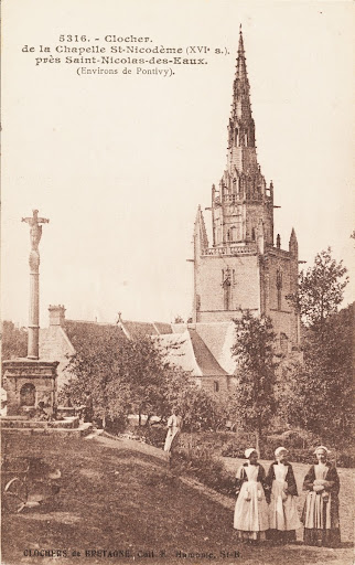 Clocher de la Chapelle St-Nicodème (XVIè S.) près Saint-Nicolas-des-Eaux