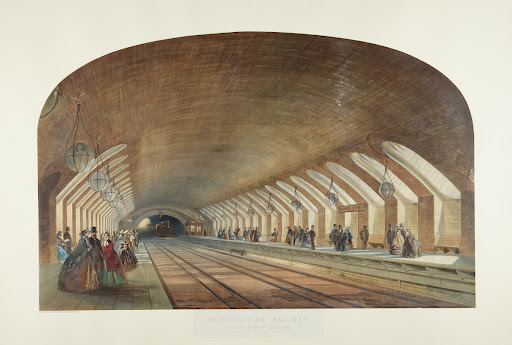 Print. Chromolithograph. Metropolitan Railway, Bak