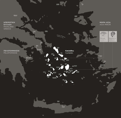 Map of Cyclades