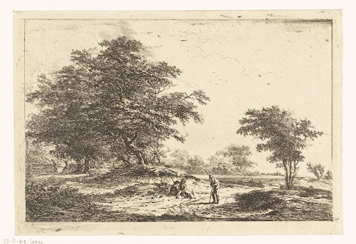 Landschap met rustende figuren
