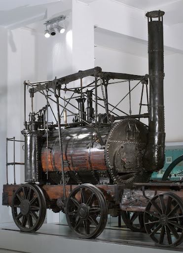 Puffing Billy' Locomotive with Tender and Rails