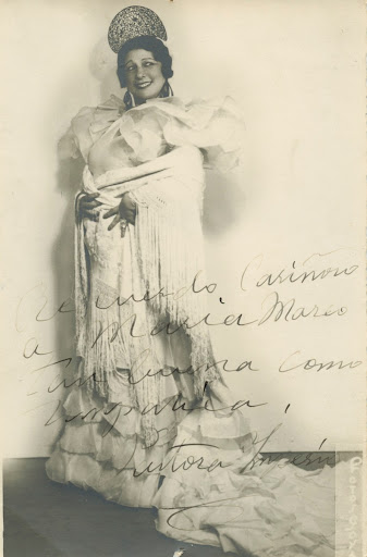 Photo dedicated by Pastora Imperio