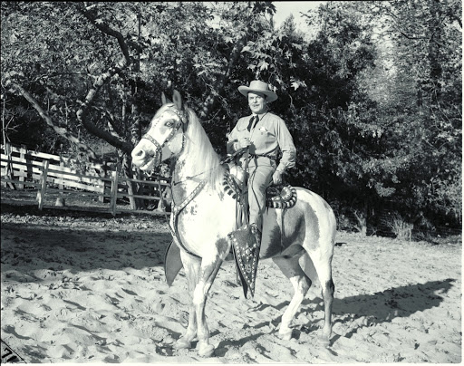 Leo Carrillo on Horseback