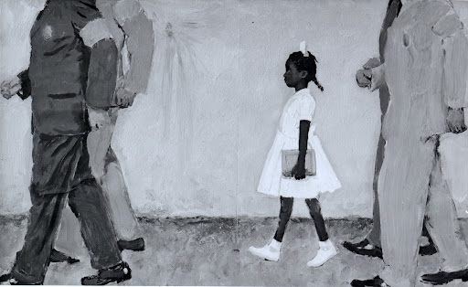 Photo of a study for "The Problem We All Live With"