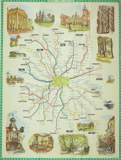 Green Line Coaches Routes Map