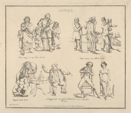 Songs: "While happy in my Native Land..."