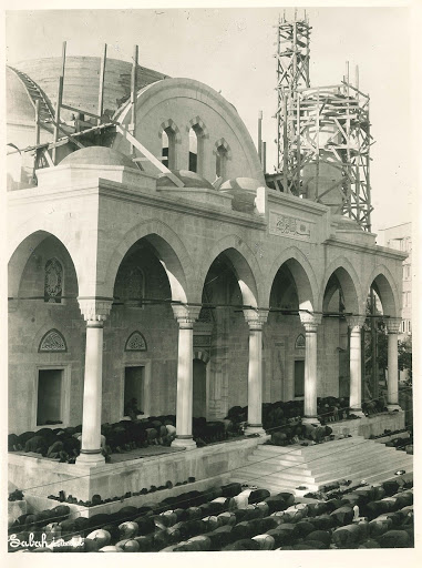 Eid prayers at the mosque still under construction.