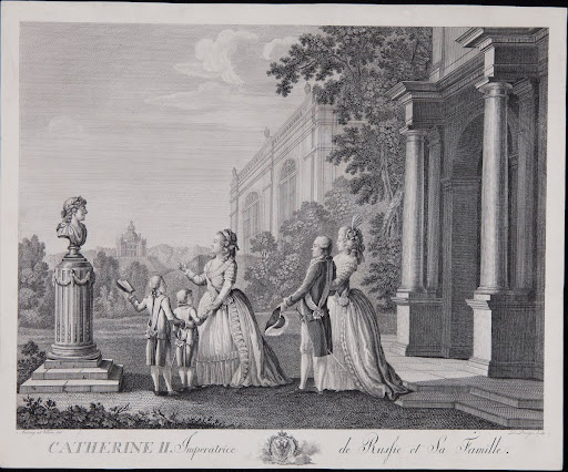 Императрица Екатерина II с семьей.