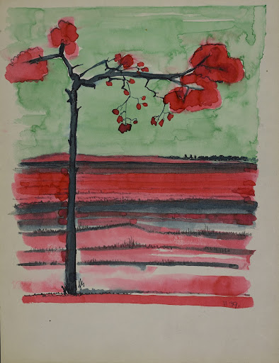 Untitled (Landscape with tree)