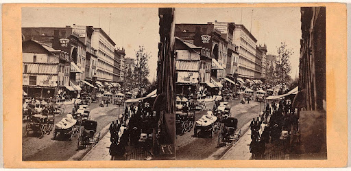 Gezicht op Broadway in New York