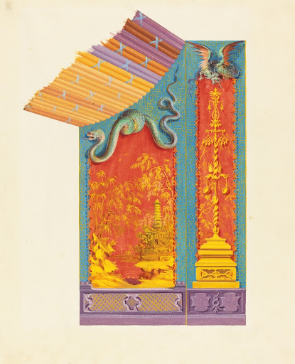 Design for the North Wall of the Music Room, Royal Pavilion, Brighton