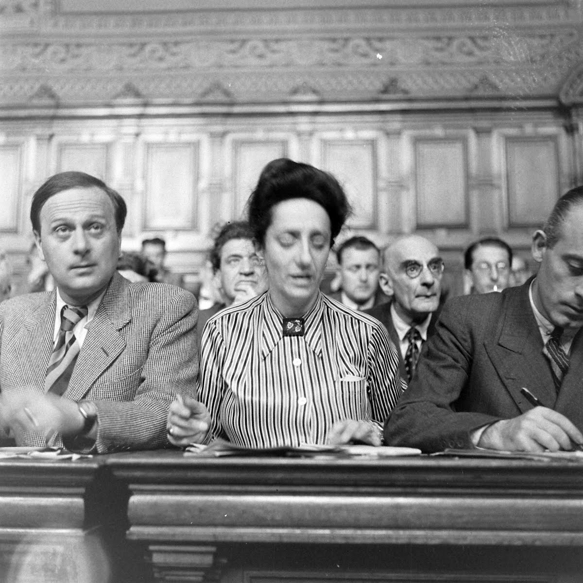 Madeleine Jacob At Petain Trial
