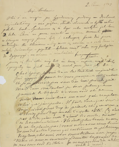 List do Wojciecha Grzymały, Moje Kochanie. Otóż i na miejscu po tygodniowej podróży…