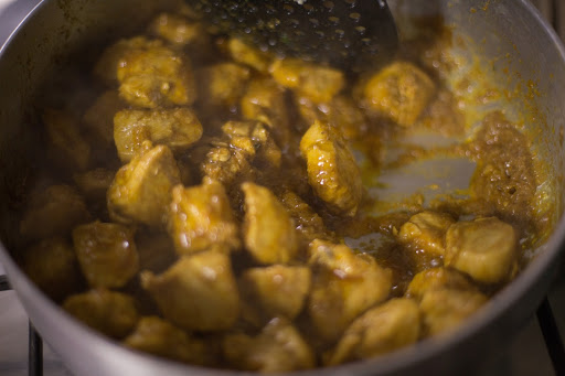 Cooking chicken till tender