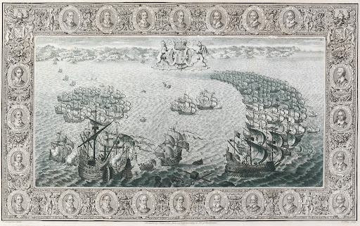 The Tapestry Hangings of the House of Lords Representing the Several Engagements Between the English and Spanish Fleets...