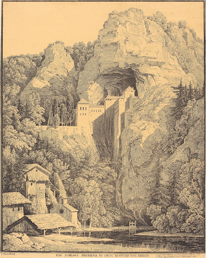 Das Schloss Prediama in Crein XII Stund: von Triest (Predjama Castle in Carniola, Twelve Hours from Trieste)
