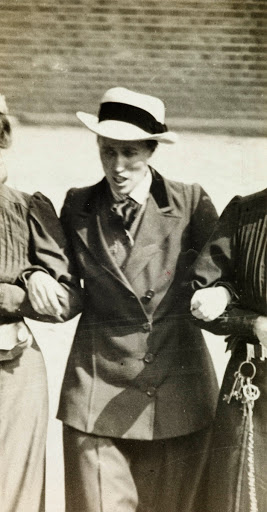 Surveillance image of a Suffragette prisoner