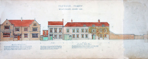 Aylwin's elevations of West Street, South Side, Numbers 25 to 27