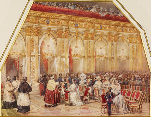 Lami et le duc d’Orléans, prince royal : Mariage du duc d’Orléans dans la grande chapelle de Fontainebleau en 1837