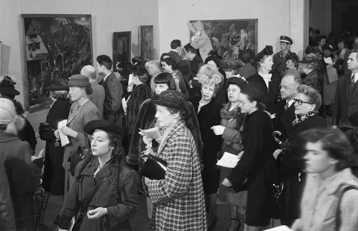 Ausstellung von Schätzen der Berliner Gemäldegalerie 1948 in der National Gallery of Art in Washington