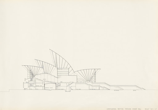 Page 17, Longitudinal section through Minor Hall