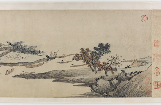 Happy Fishermen of the River Village