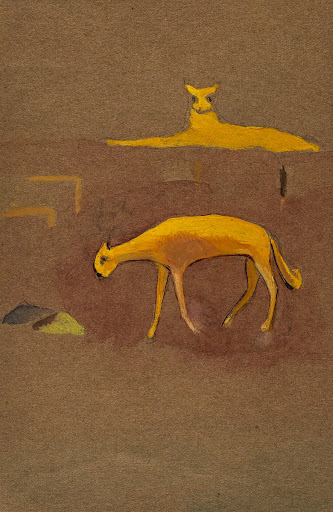 [Two yellow animals]